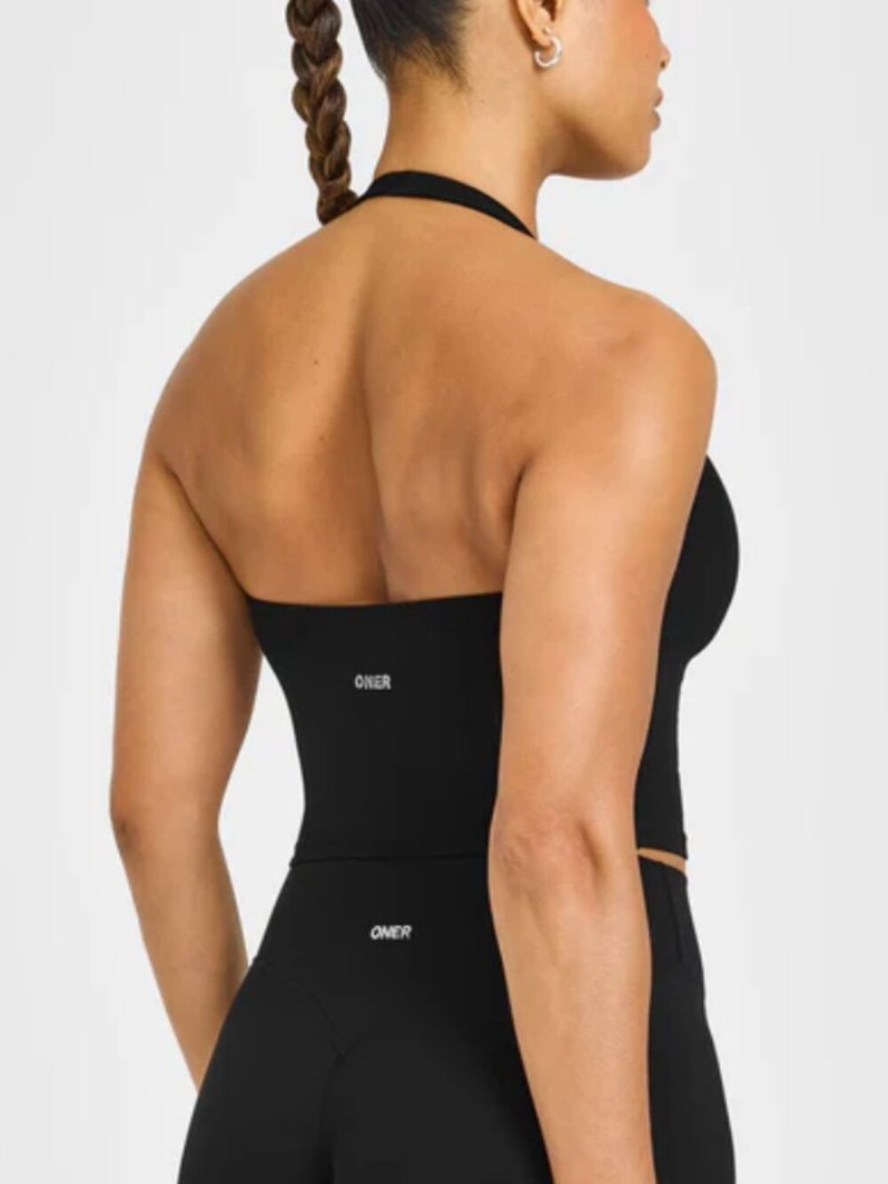 Oner Active SoftMotion™ Halter Neck Mid Tank Top with Built in Bra Shelf